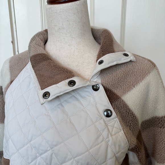 Abercrombie & Fitch Brown Checkered Fleece Pullover Size Small‎ - Picture 5 of 11
